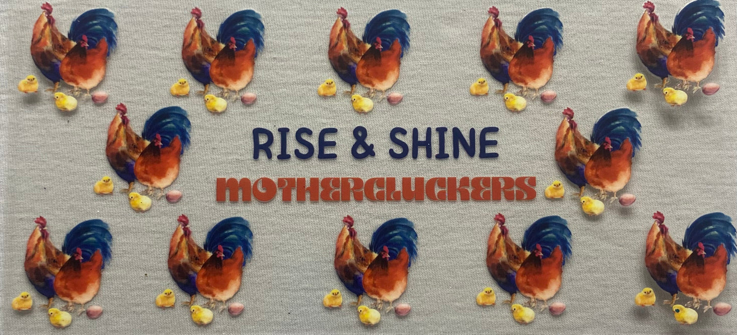 Rise and Shine- red and blue