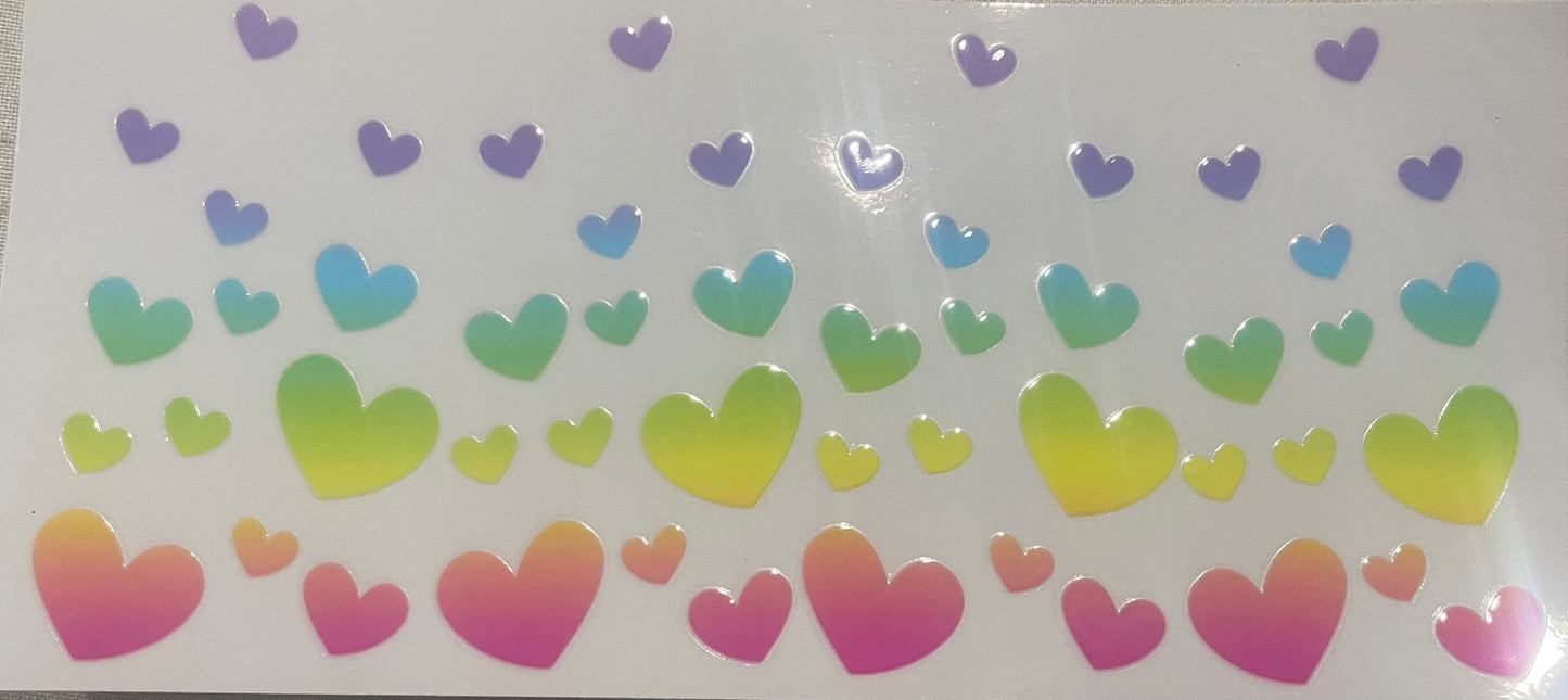 Ombré hearts