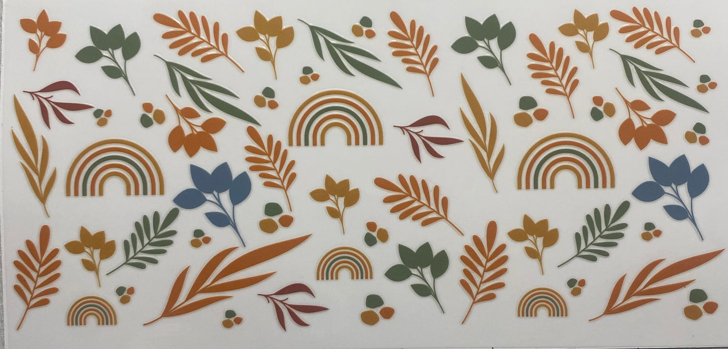 Boho Flower w/rainbow