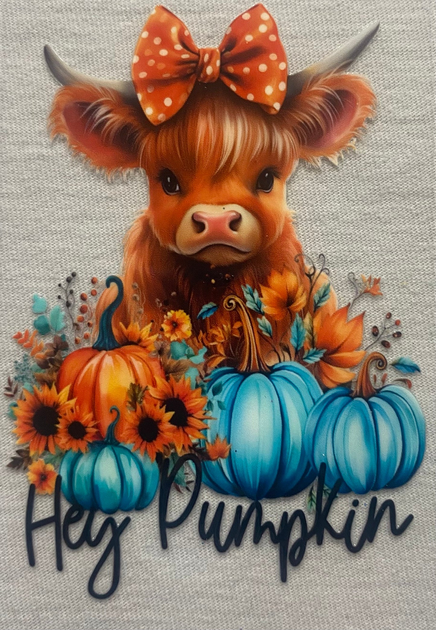 Blue Pumpkin Cow