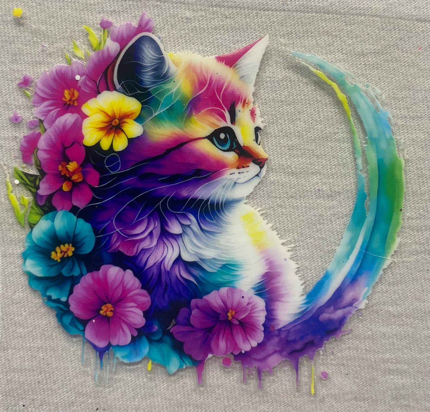 Rainbow Moon Cat