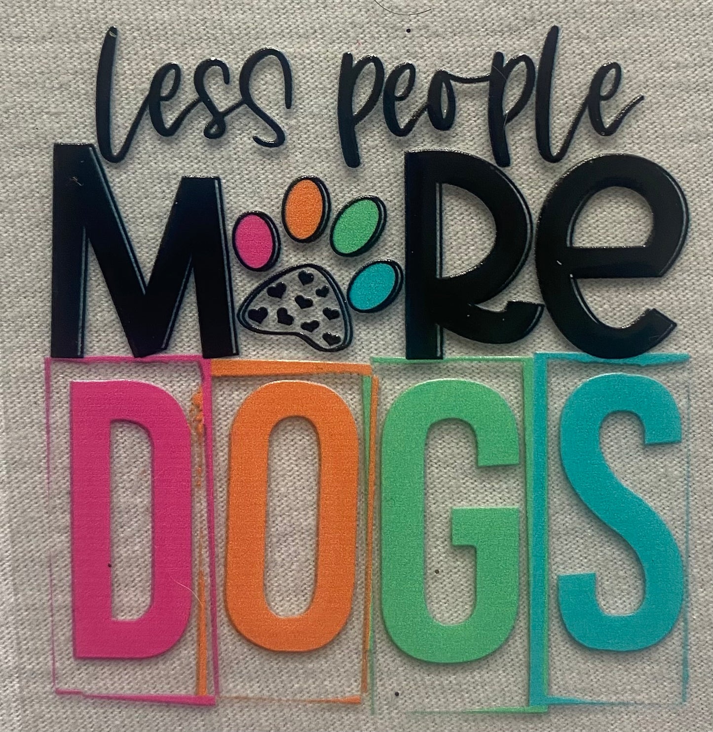 Less people more dogs