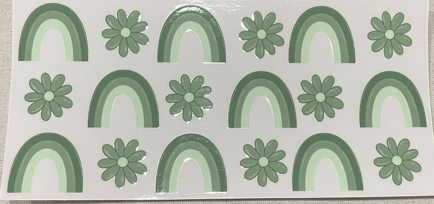 Green Rainbow and flowers