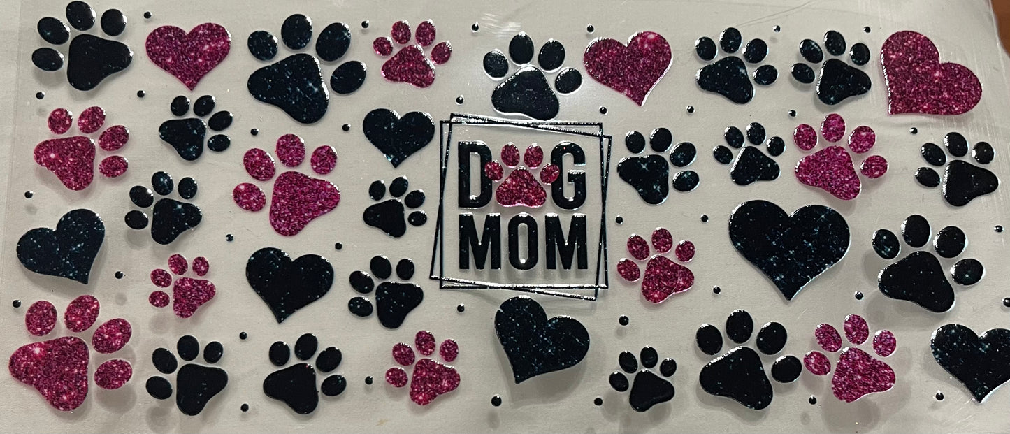 Dog Mom- pink & black