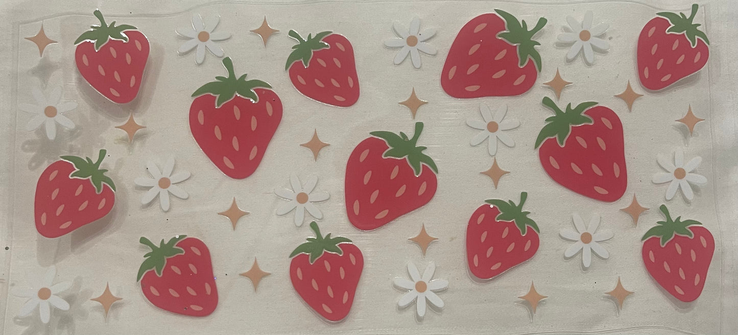 Strawberries and daisies