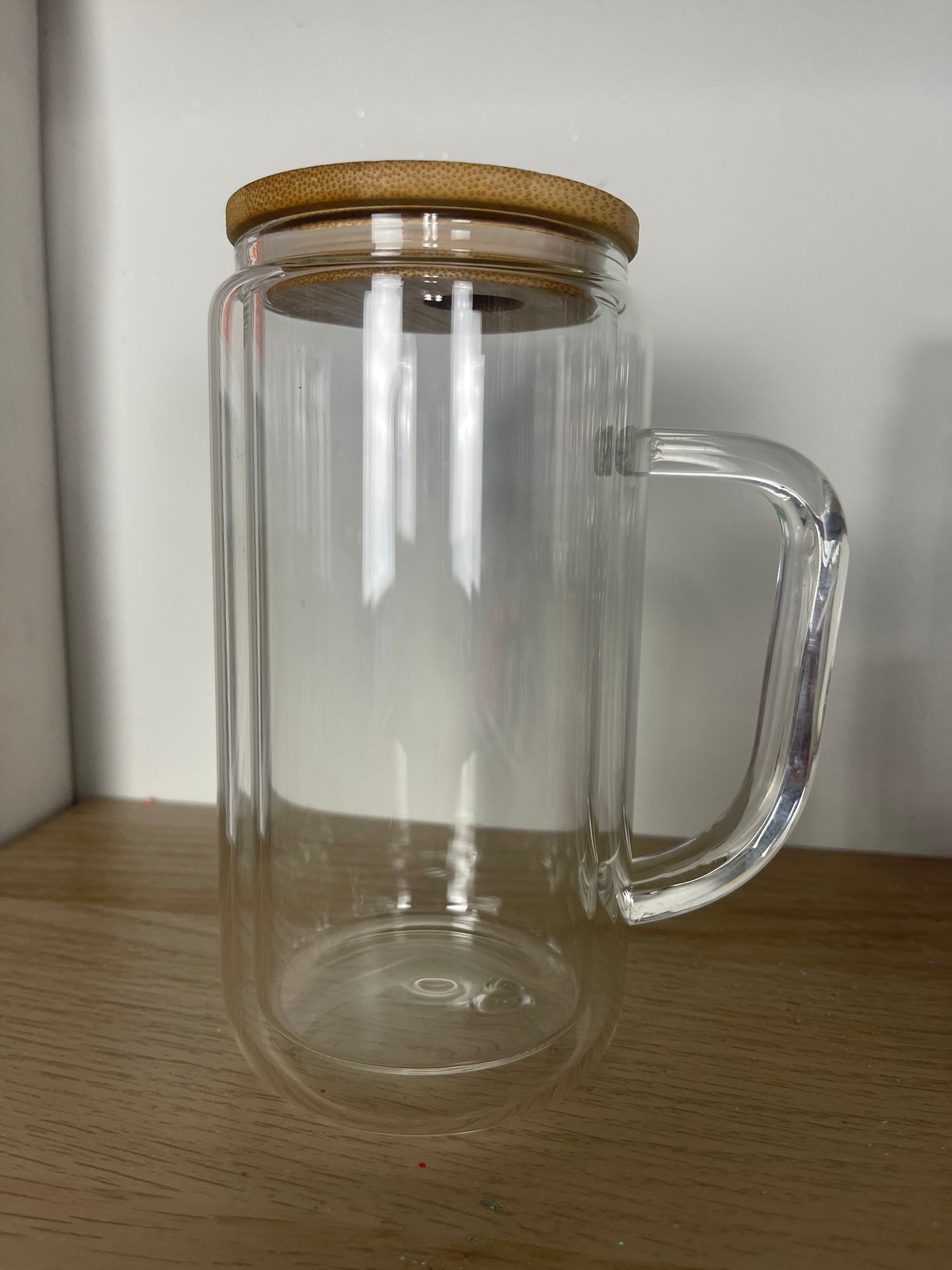 16oz Glass snow Globe with handle