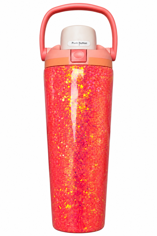 Owala 30oz Sway - Red/Orange Glow Glitter (RTS)